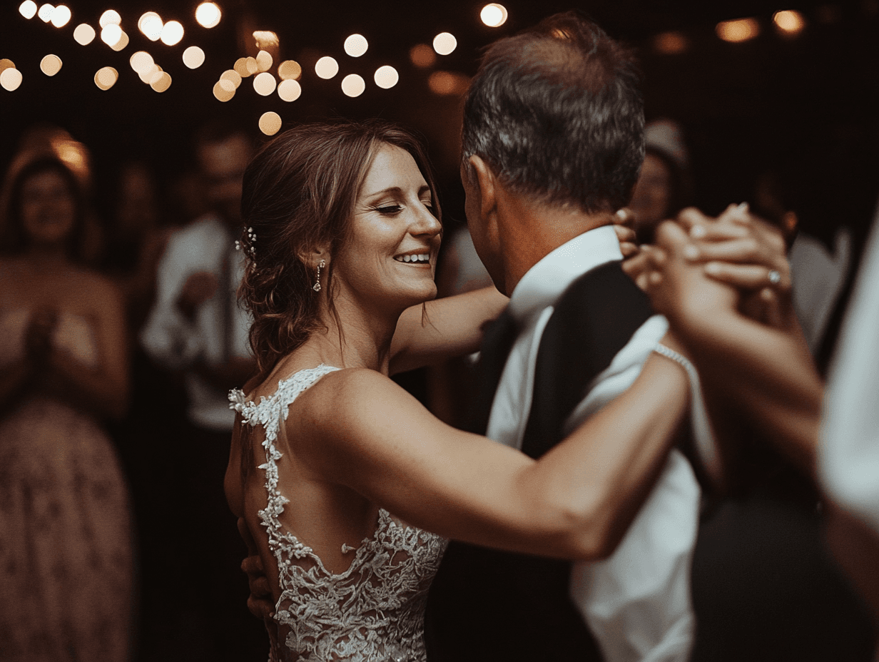 Fathers first dance with daughter